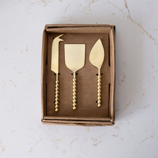 Gold Ball Cheese Knife Set | By Luxe B Co.