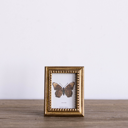 Gold Beaded Rectangle Photo Frame | Luxe B Co.