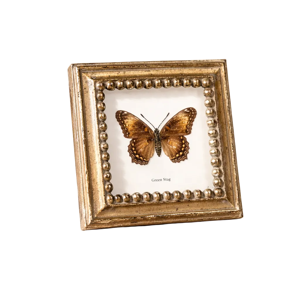 Gold Beaded Square Photo Frame | By Luxe B Co 