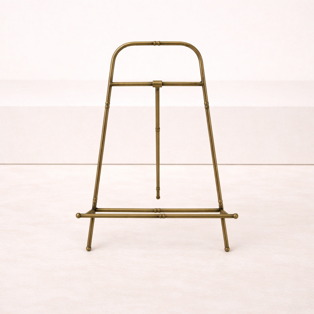 Gold Finish Metal Arched Easel | By Luxe B Co.