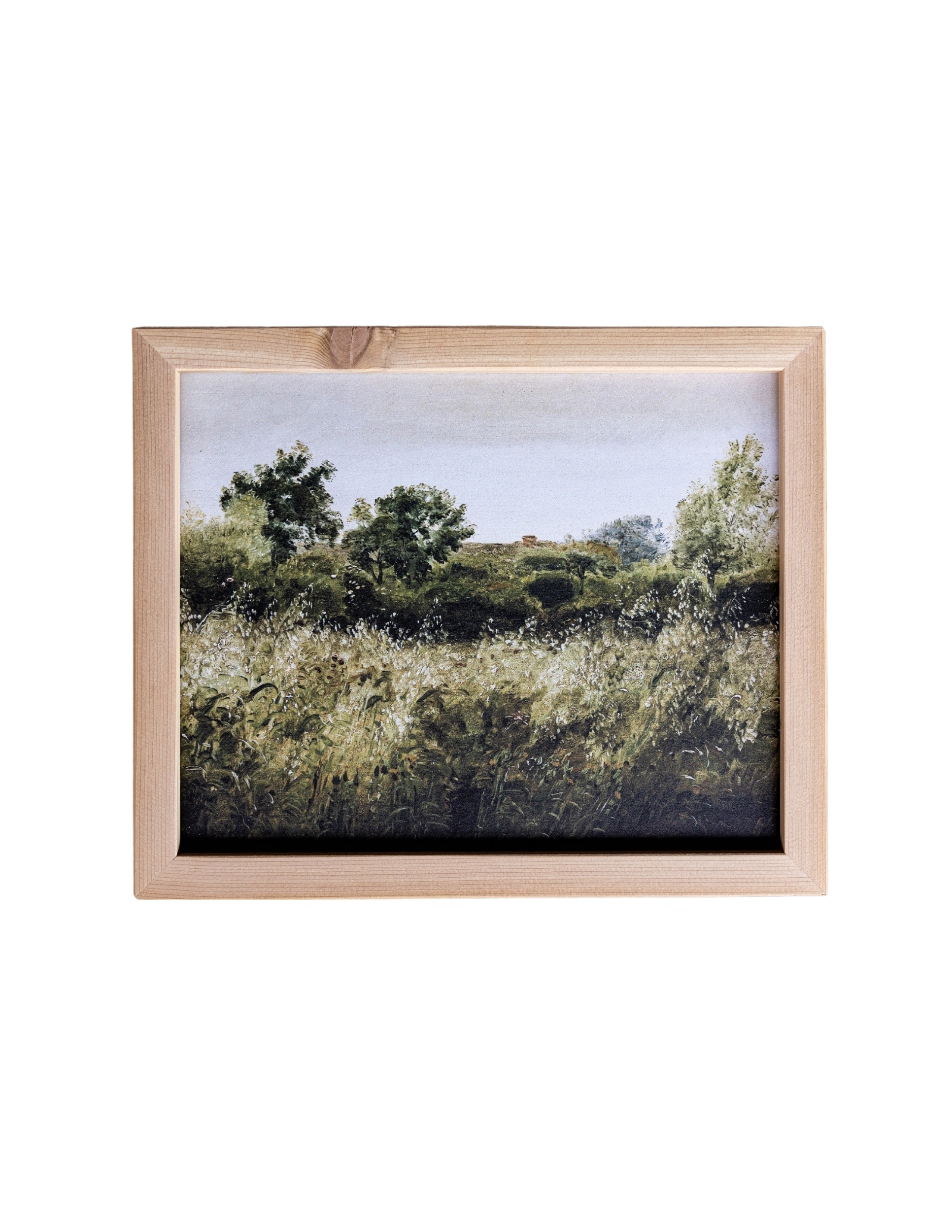 Green Countryside Pine Framed Art | By Luxe B Co. 