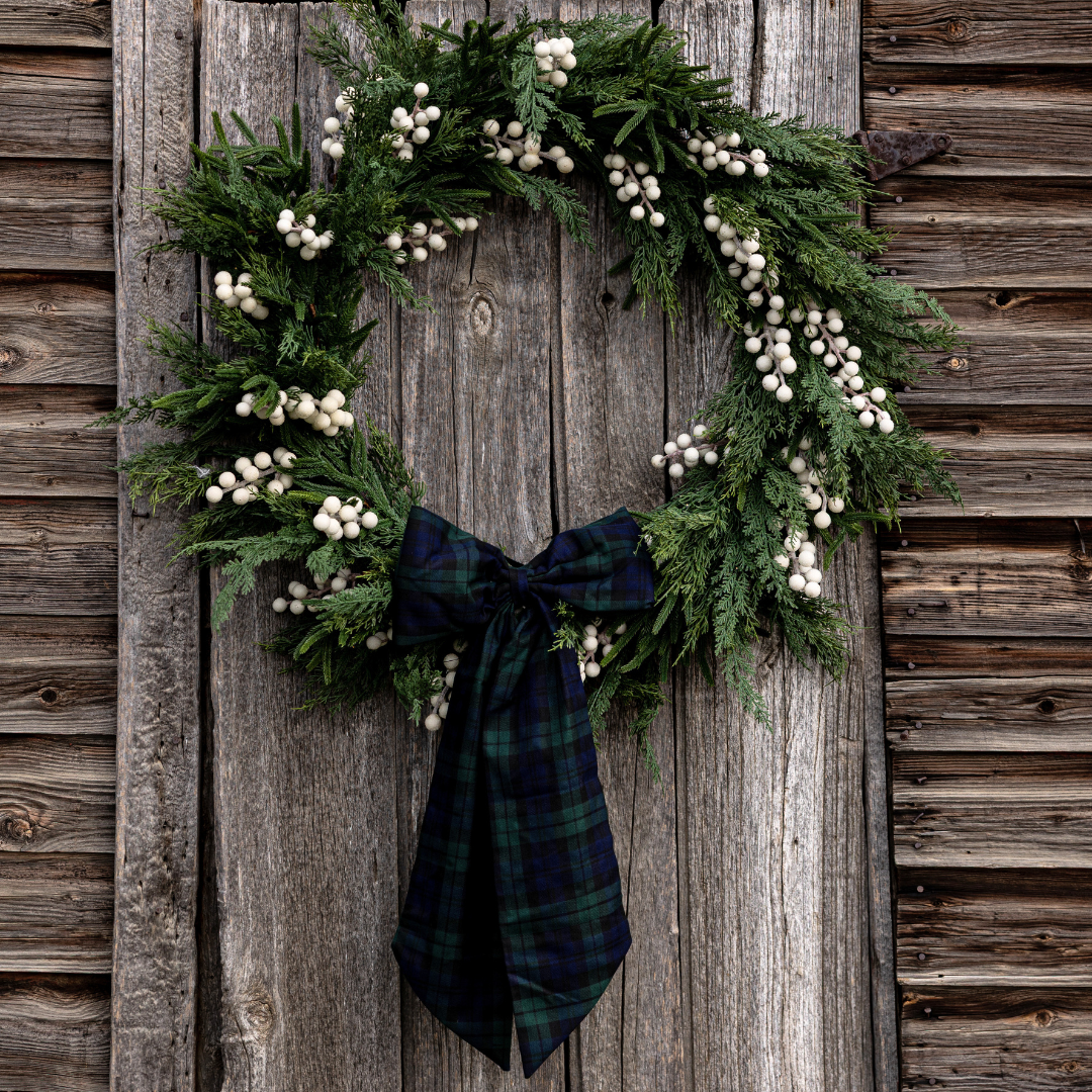 Green Plaid Fabric Bows By Luxe B Co.