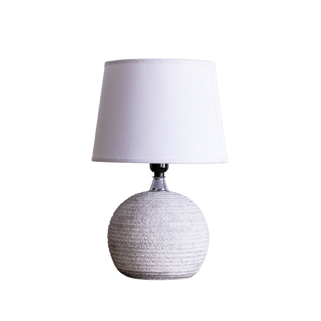 Grey Ceramic Lamp By Luxe B Co. 