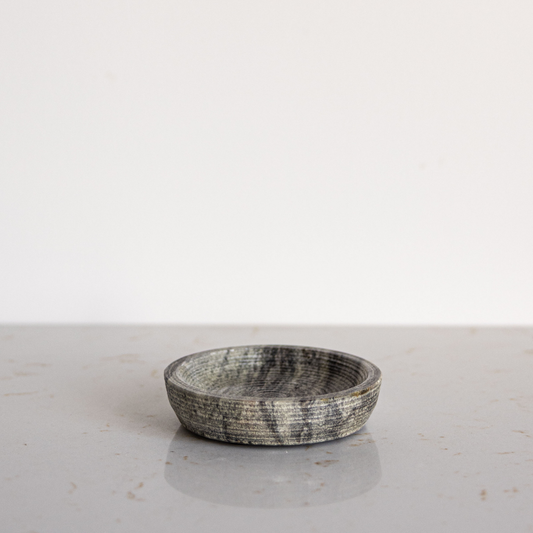 Grey Marble Soap & Brush Holder | By Luxe B Co. 