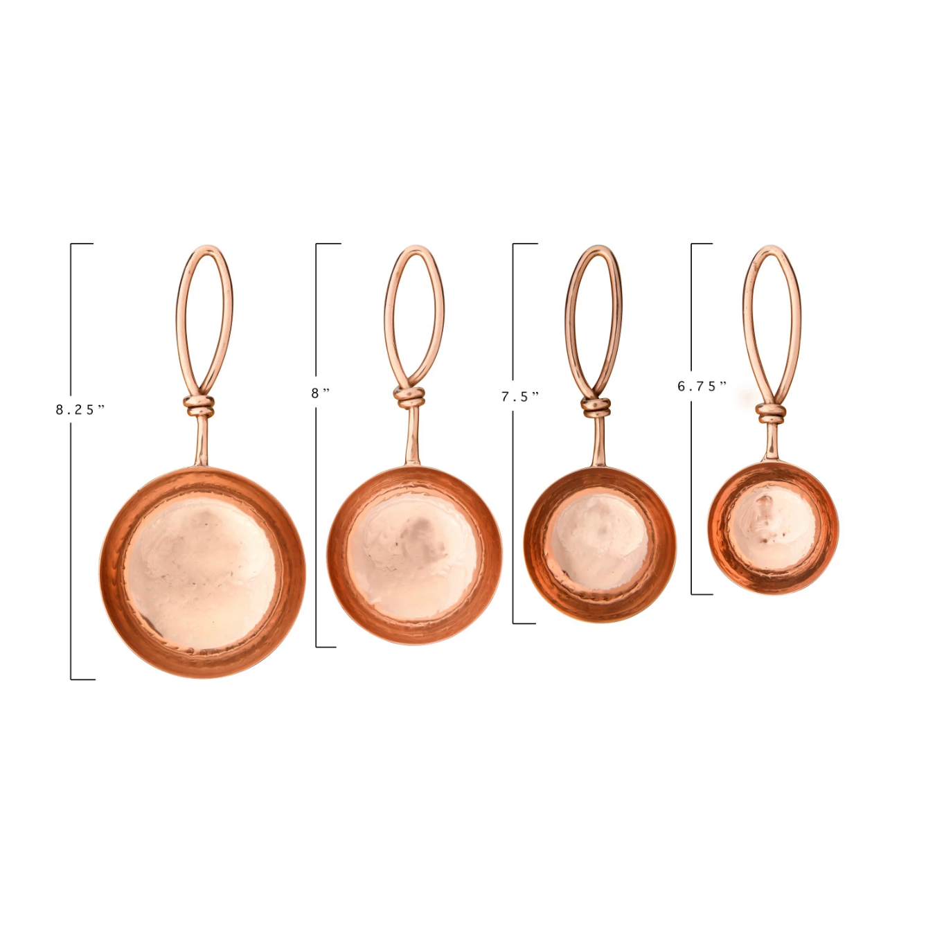 Hammered Stainless Steel Scoops | By Luxe B Co.