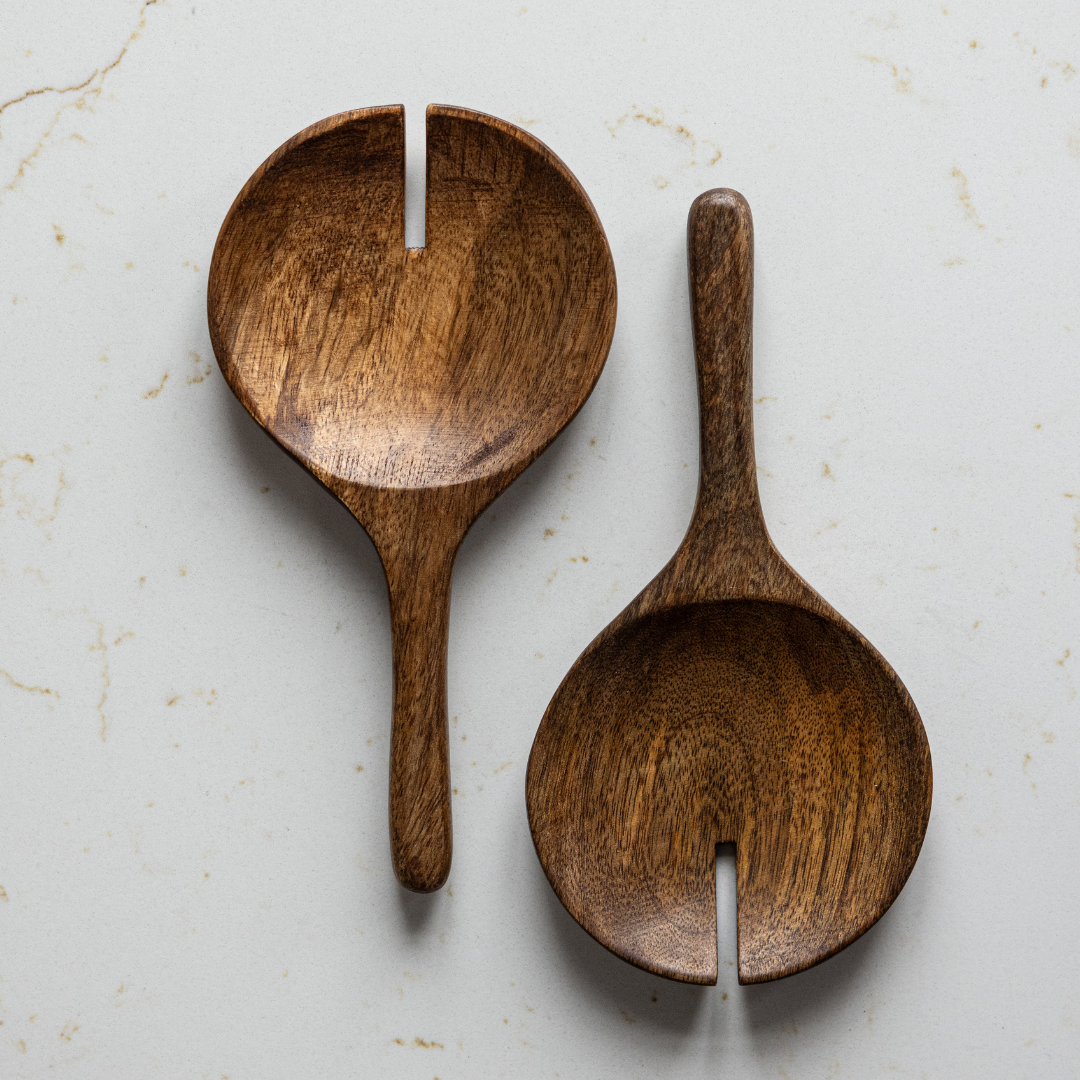 Hand Carved Mango Wood Spoons | By Luxe B Co. 