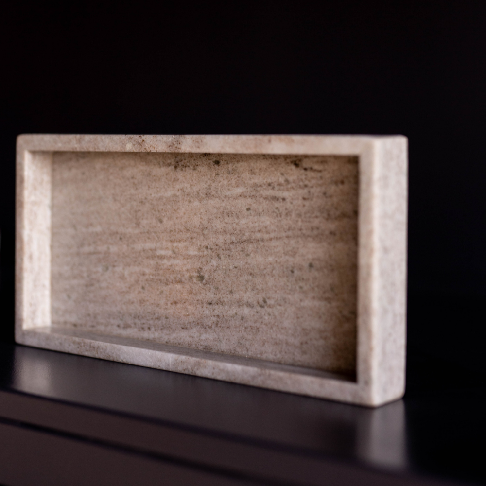 Hand Cut Stone Tray | By Luxe B Co. 