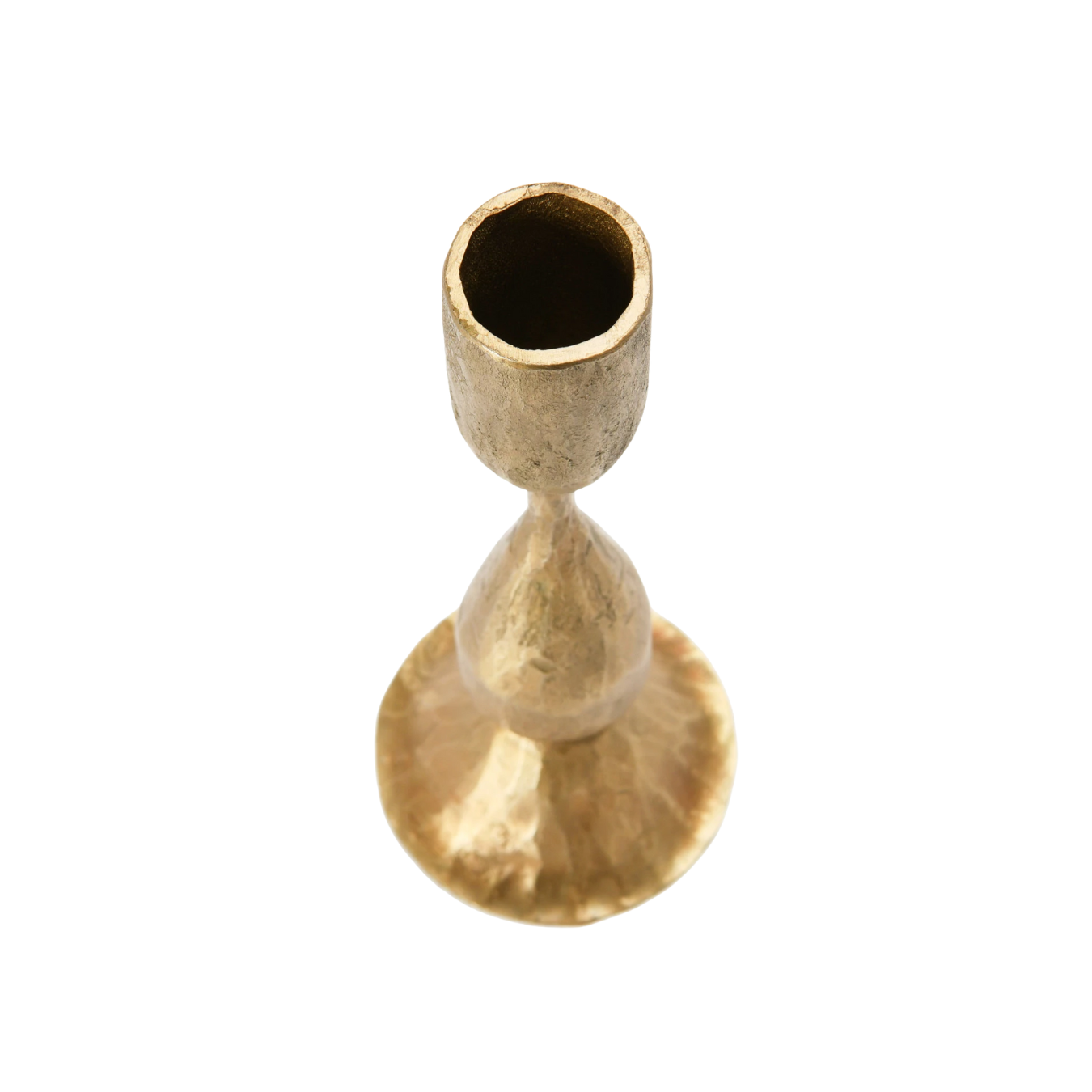 Hand Forged Gold Taper Candle Holder | By Luxe B Co.