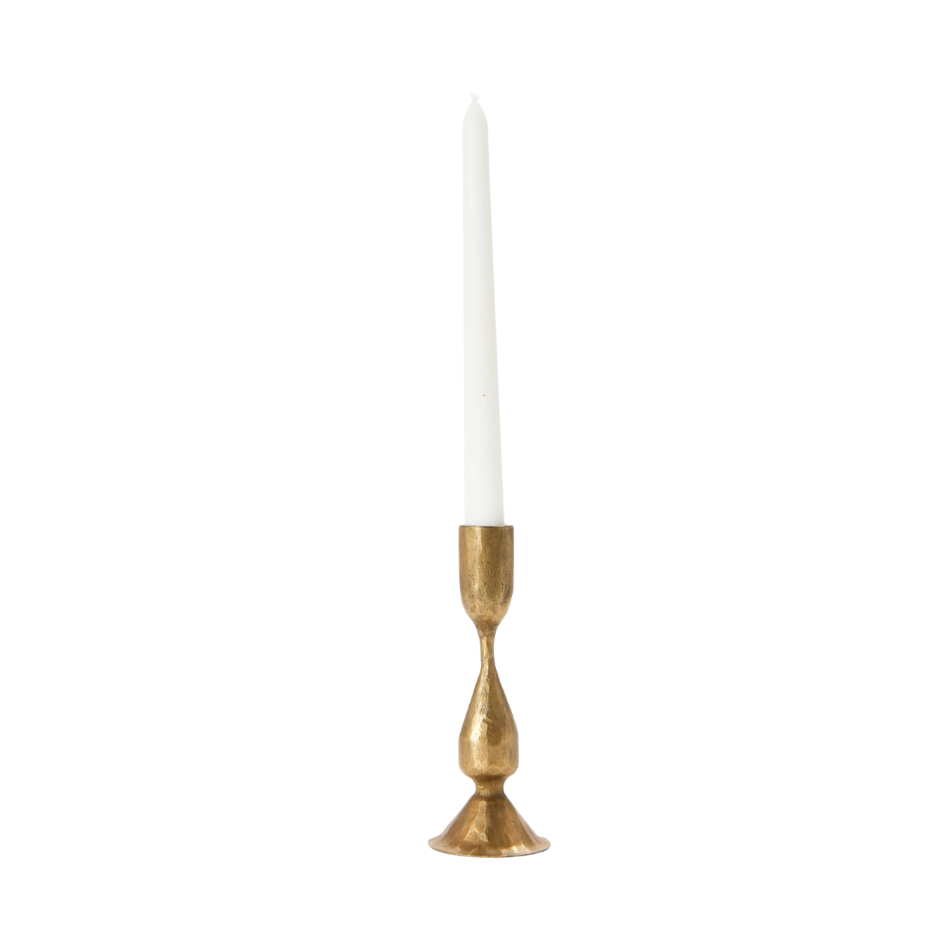 Hand Forged Gold Taper Candle Holder | By Luxe B Co.