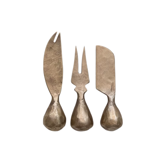 Hand Forged Iron Cheese Knives | By Luxe B Co 