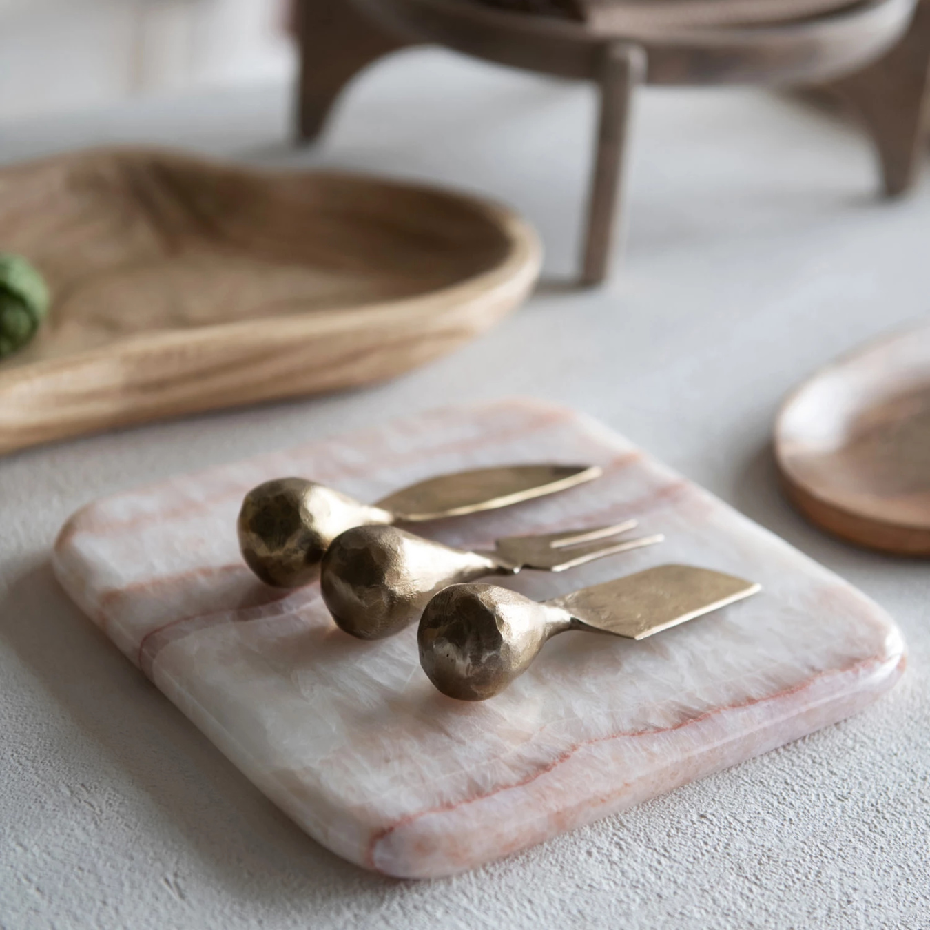 Hand Forged Iron Cheese Knives | By Luxe B Co 