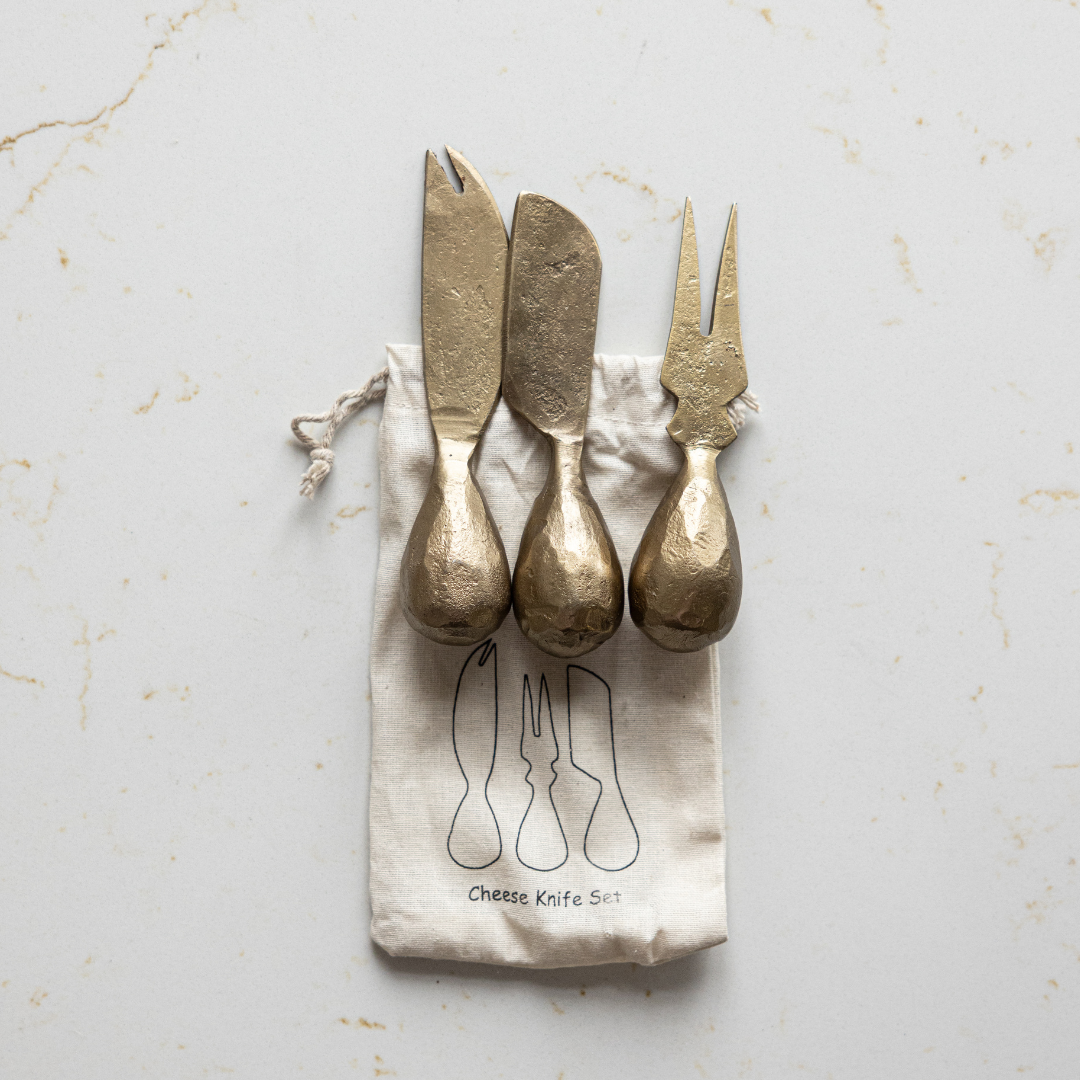 Hand Forged Iron Cheese Knives | By Luxe B Co 