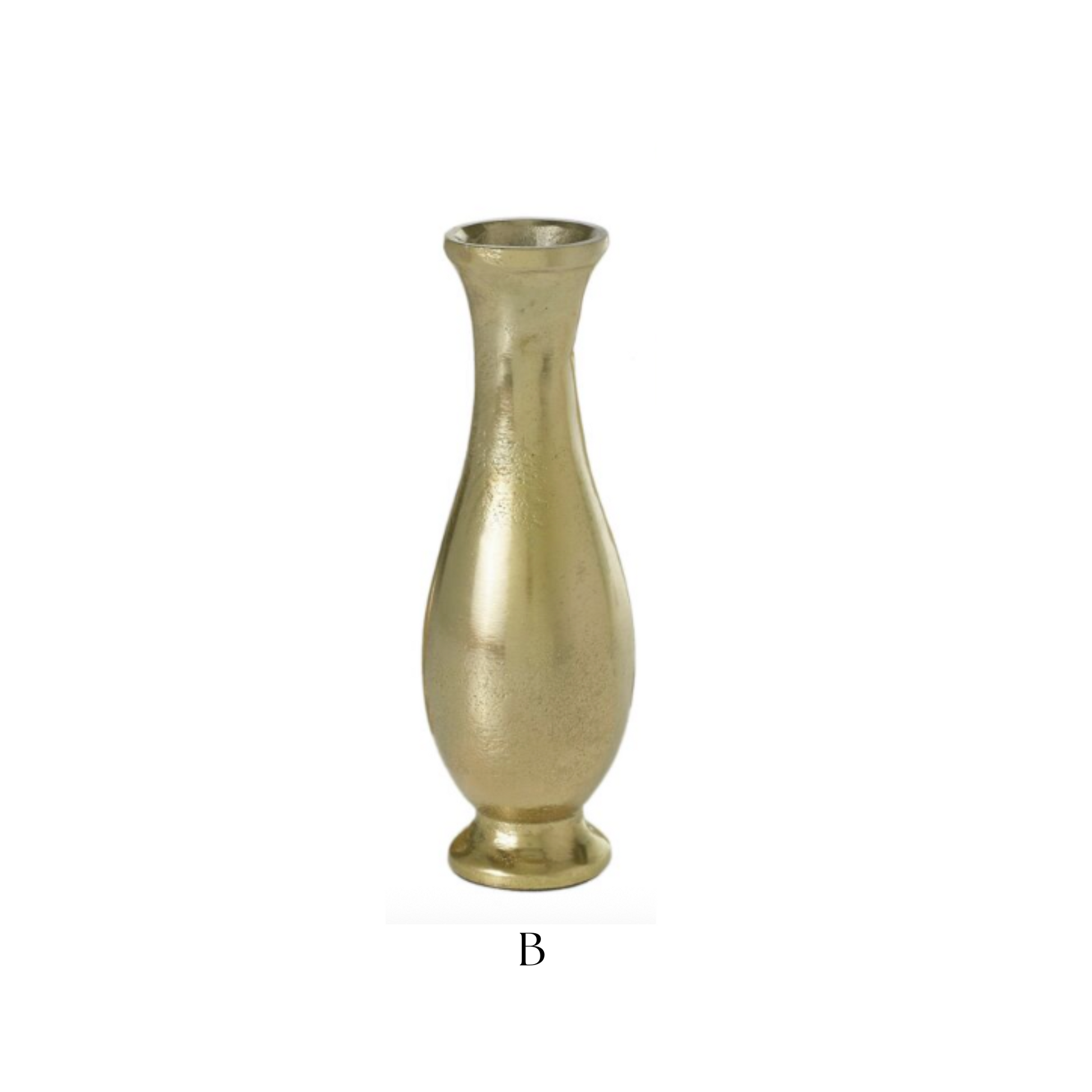 Henna Brushed Gold Bud Vase - Luxe B Co