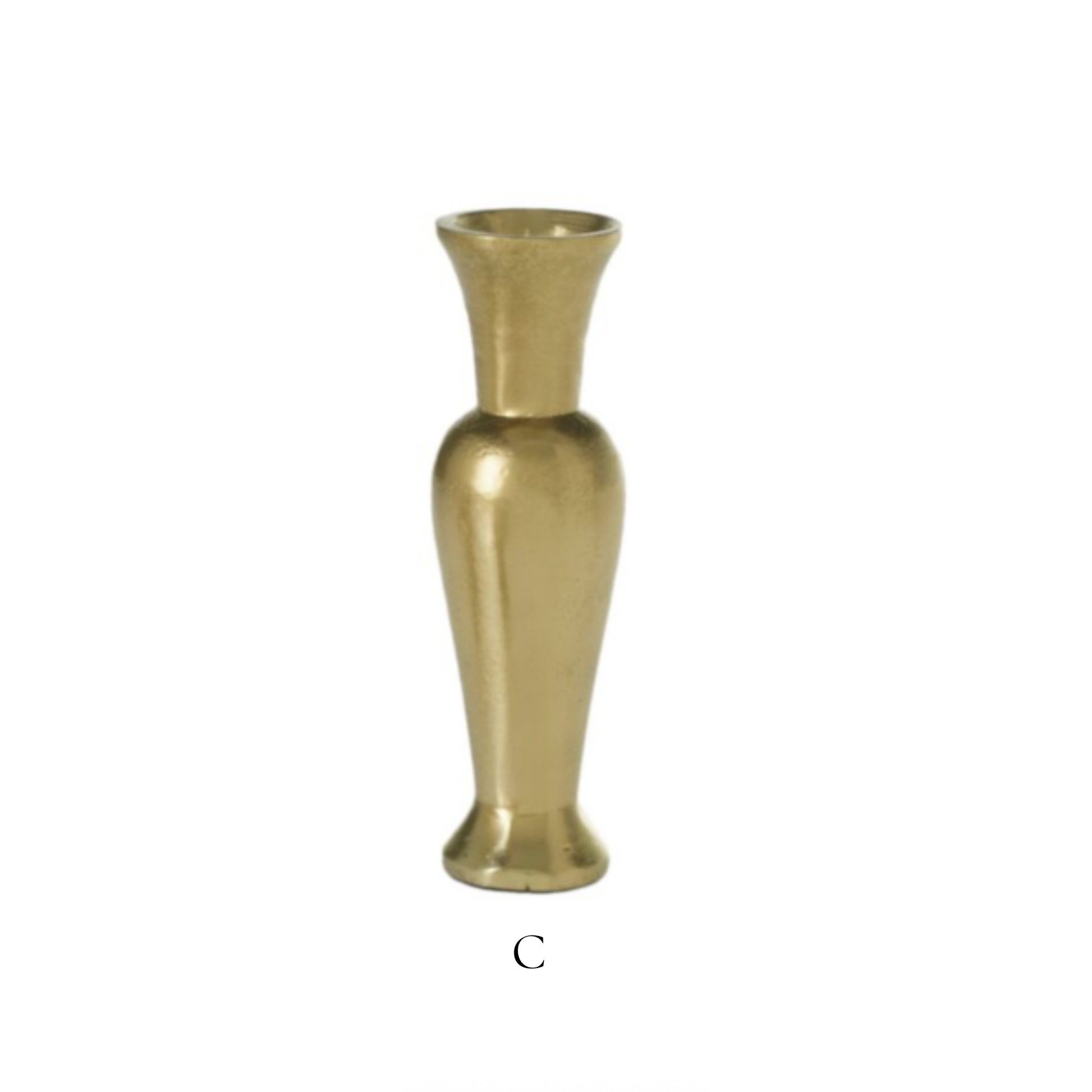 Henna Brushed Gold Bud Vase - Luxe B Co