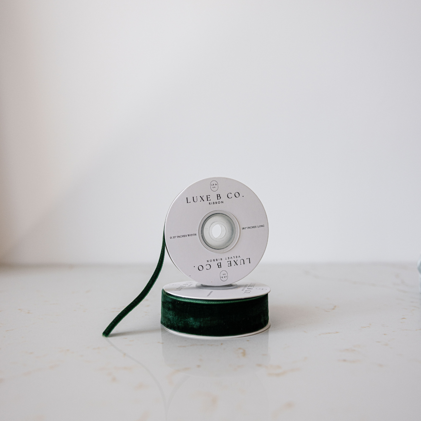 Emerald Green Velvet Ribbon Holiday Decor | By Luxe B Co. 