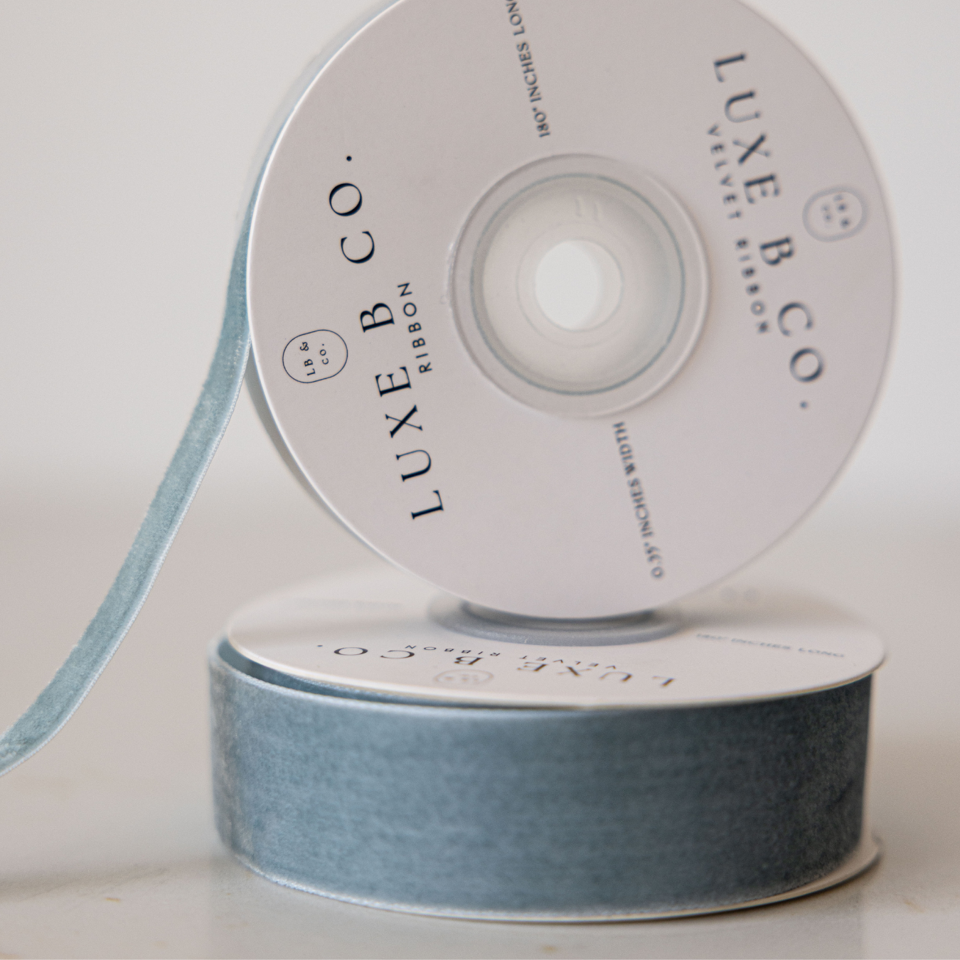 Blue Velvet Ribbon Holiday Decor | By Luxe B Co. 