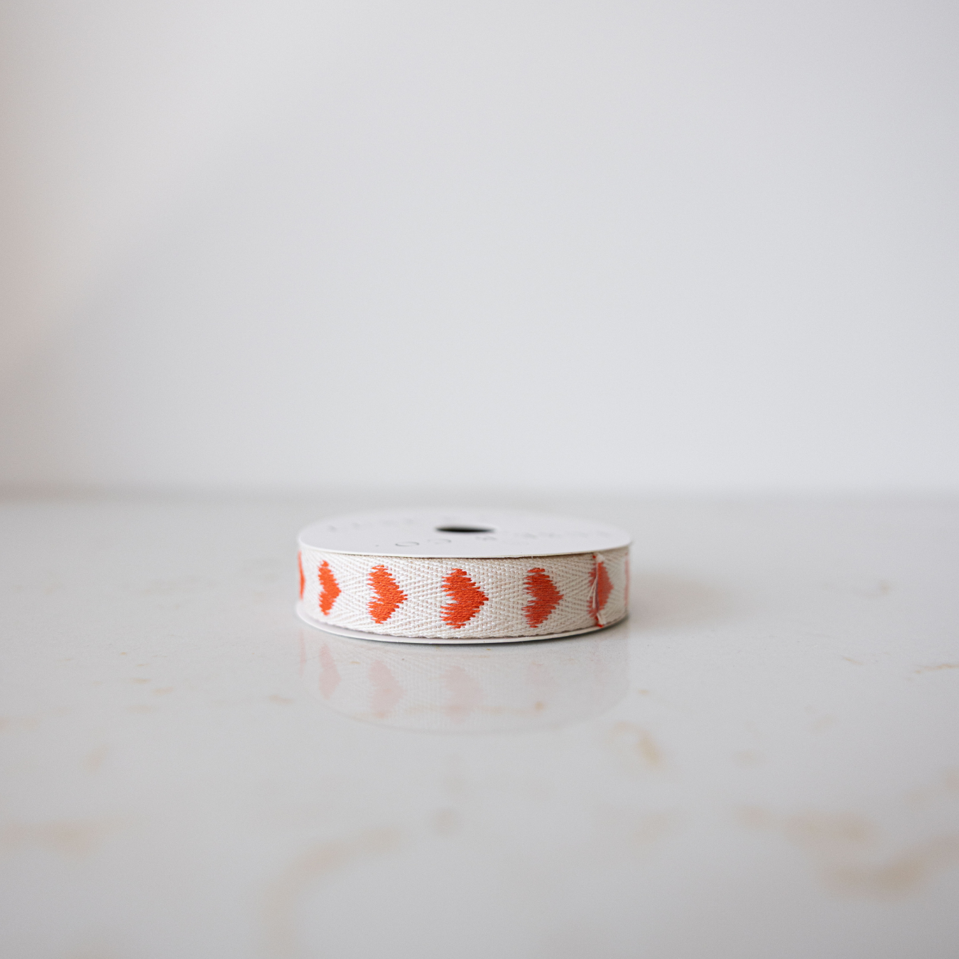 Orange Hearts Woven Ribbon | By Luxe B Co. 