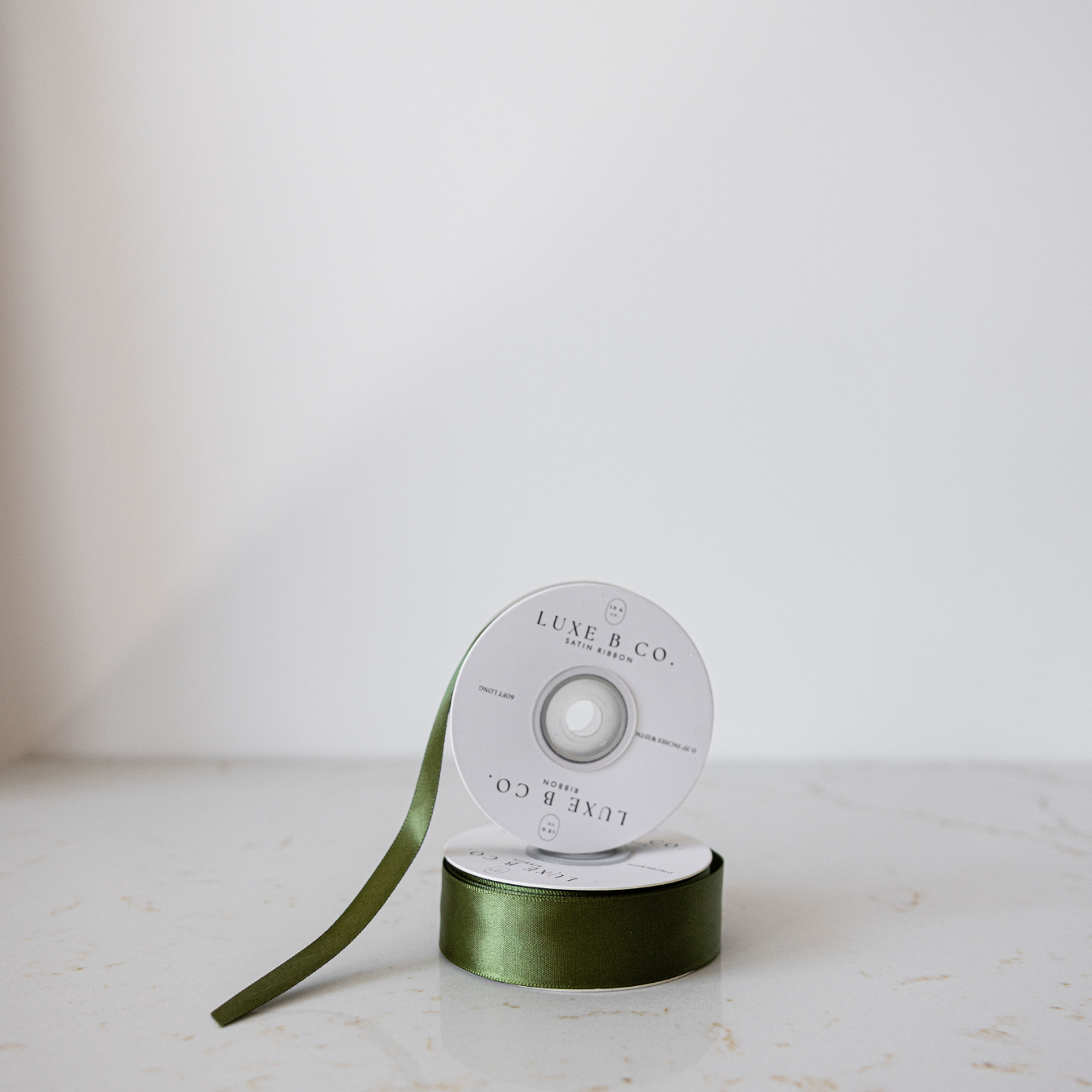 Forest Green Satin Ribbon Holiday Decor | By Luxe B Co. 