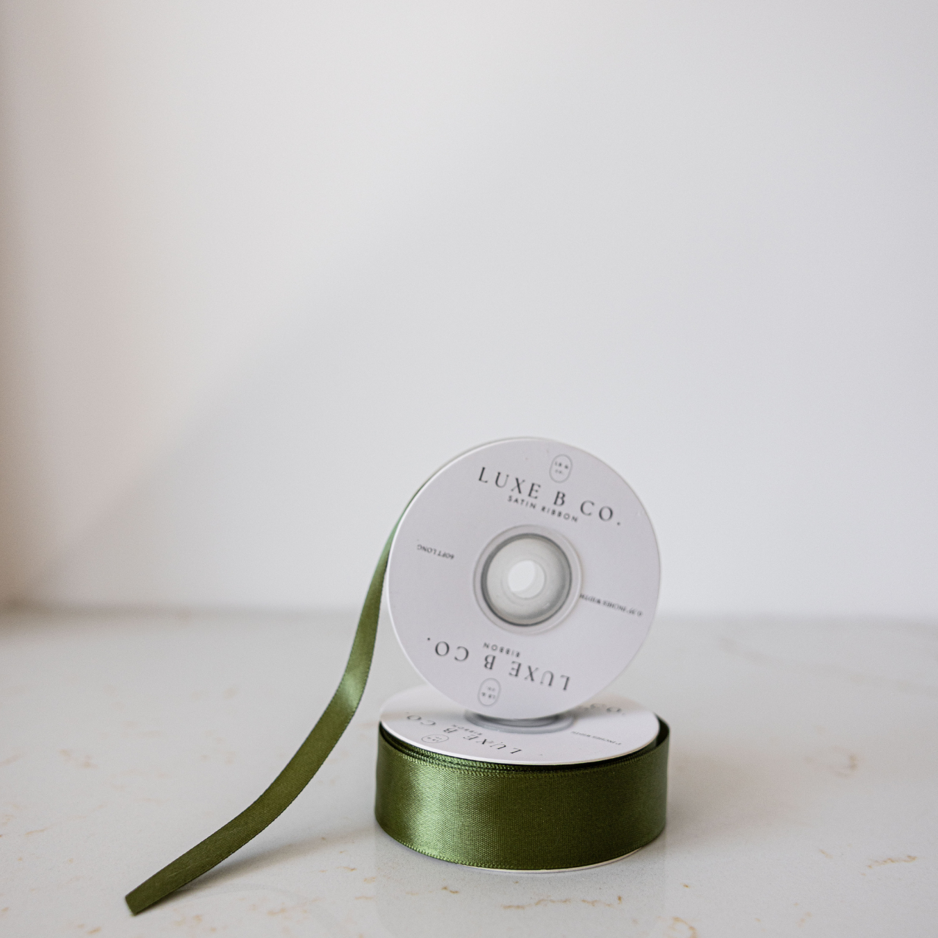 Forest Green Satin Ribbon Holiday Decor | By Luxe B Co.