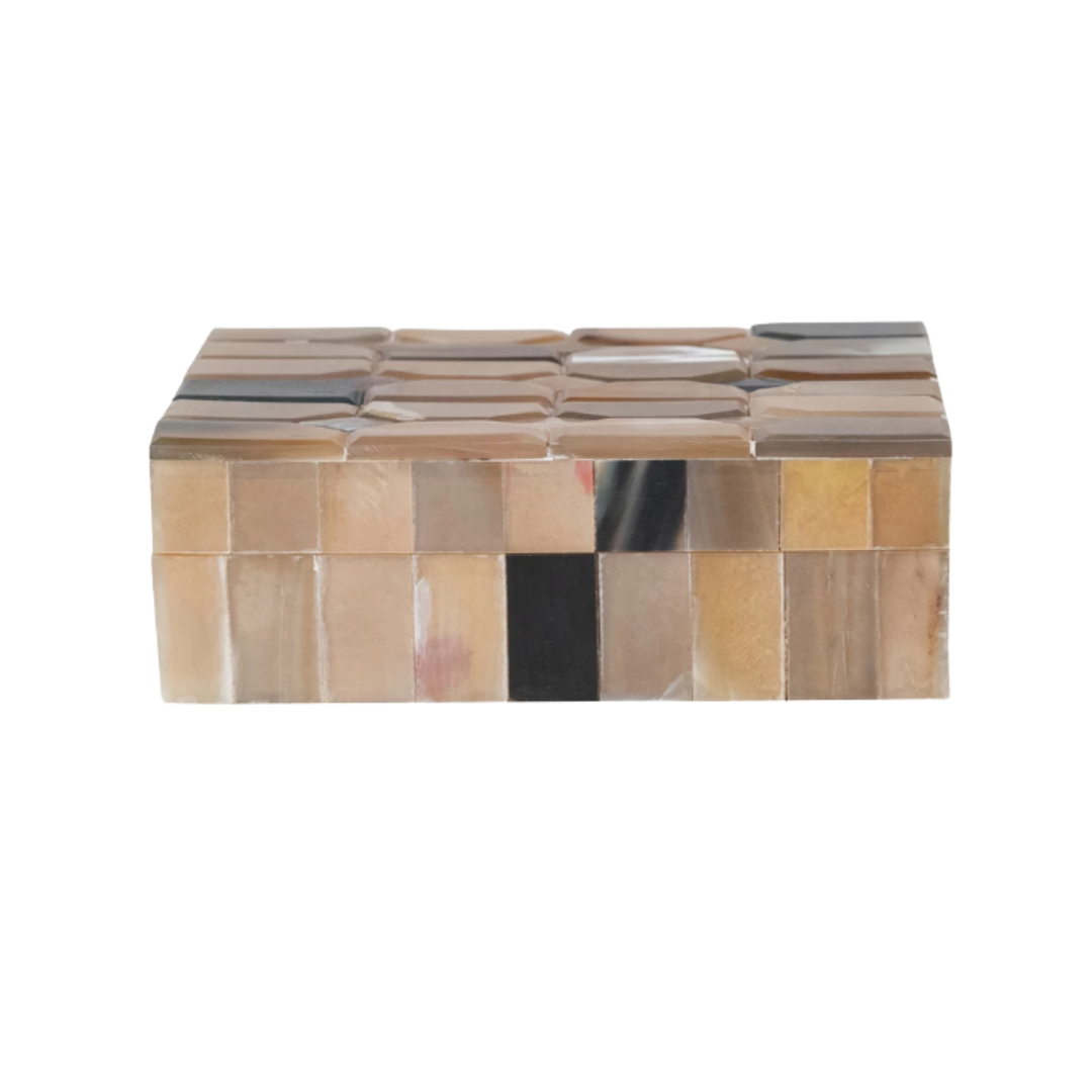 Horn & Wood Decorative Box | By Luxe B Co.