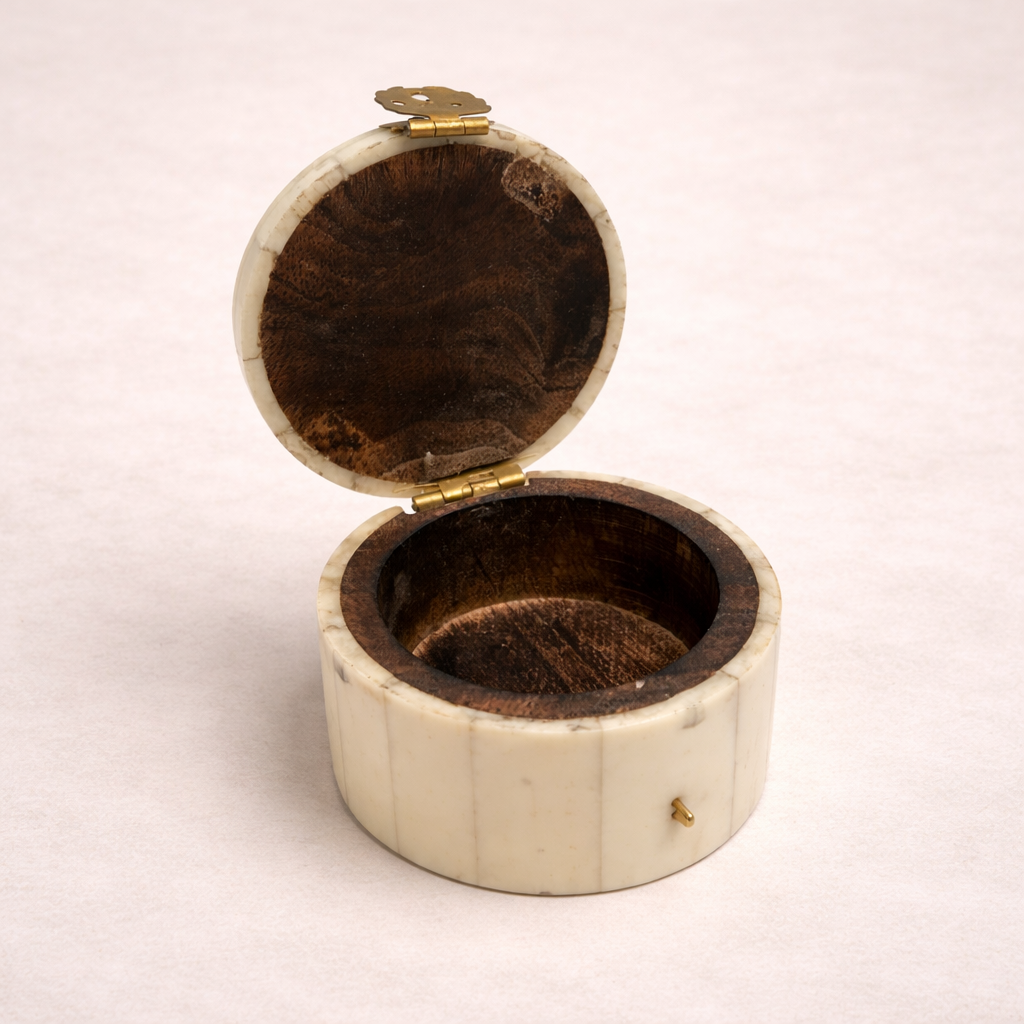 Horse Head Round Bone Trinket Box | By Luxe B Co. 