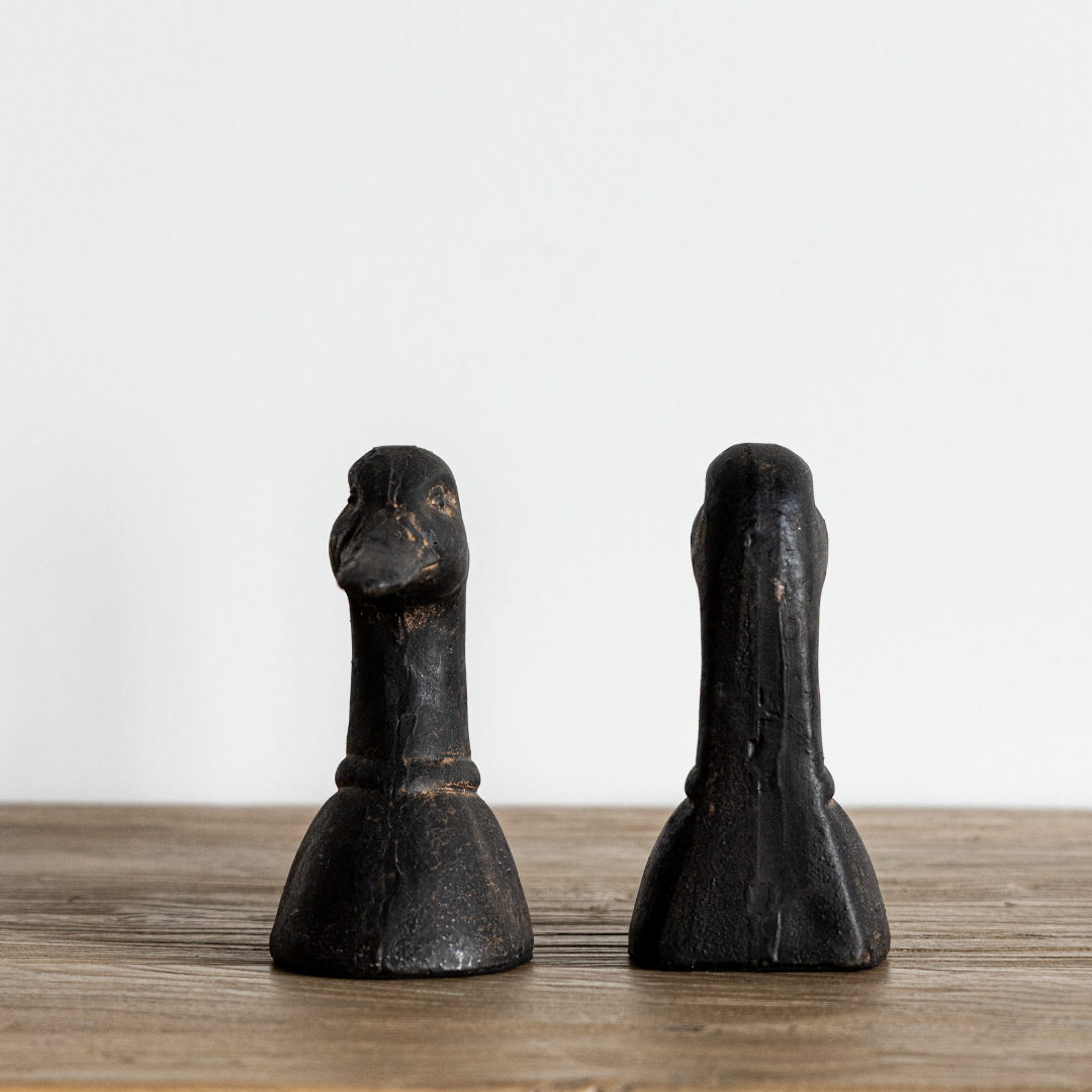 Iron Duck Head Bookends | By Luxe B Co.
