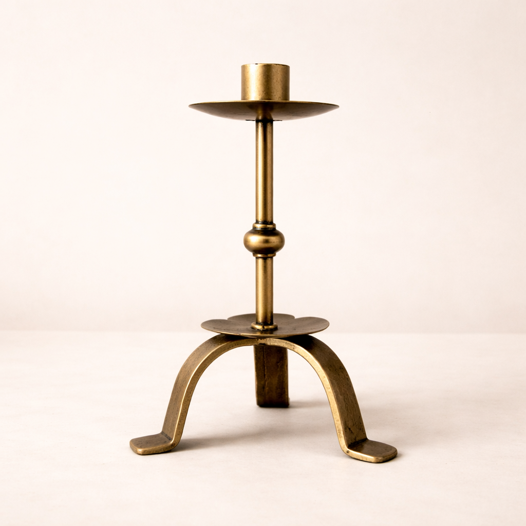 Iron Tripod Pillar Candle Holder | By Luxe B Co.