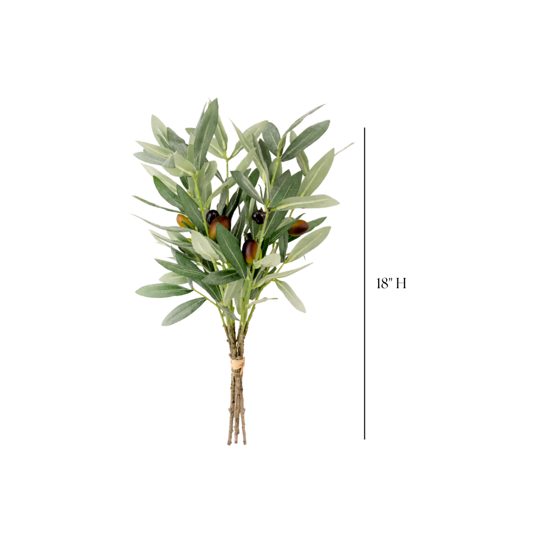 Italian Faux Olive Bunch | By Luxe B Co.