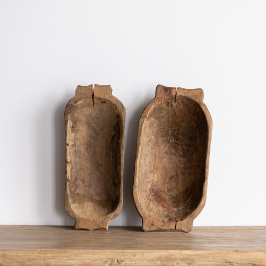 Light Wooden Dough Bowl - Luxe B Co