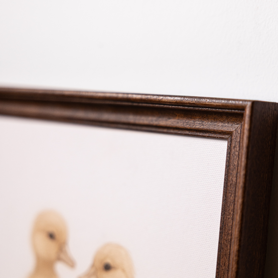 Little Chicks | Antique Inspired Classic Westbury Framed Art By Luxe B Co. 