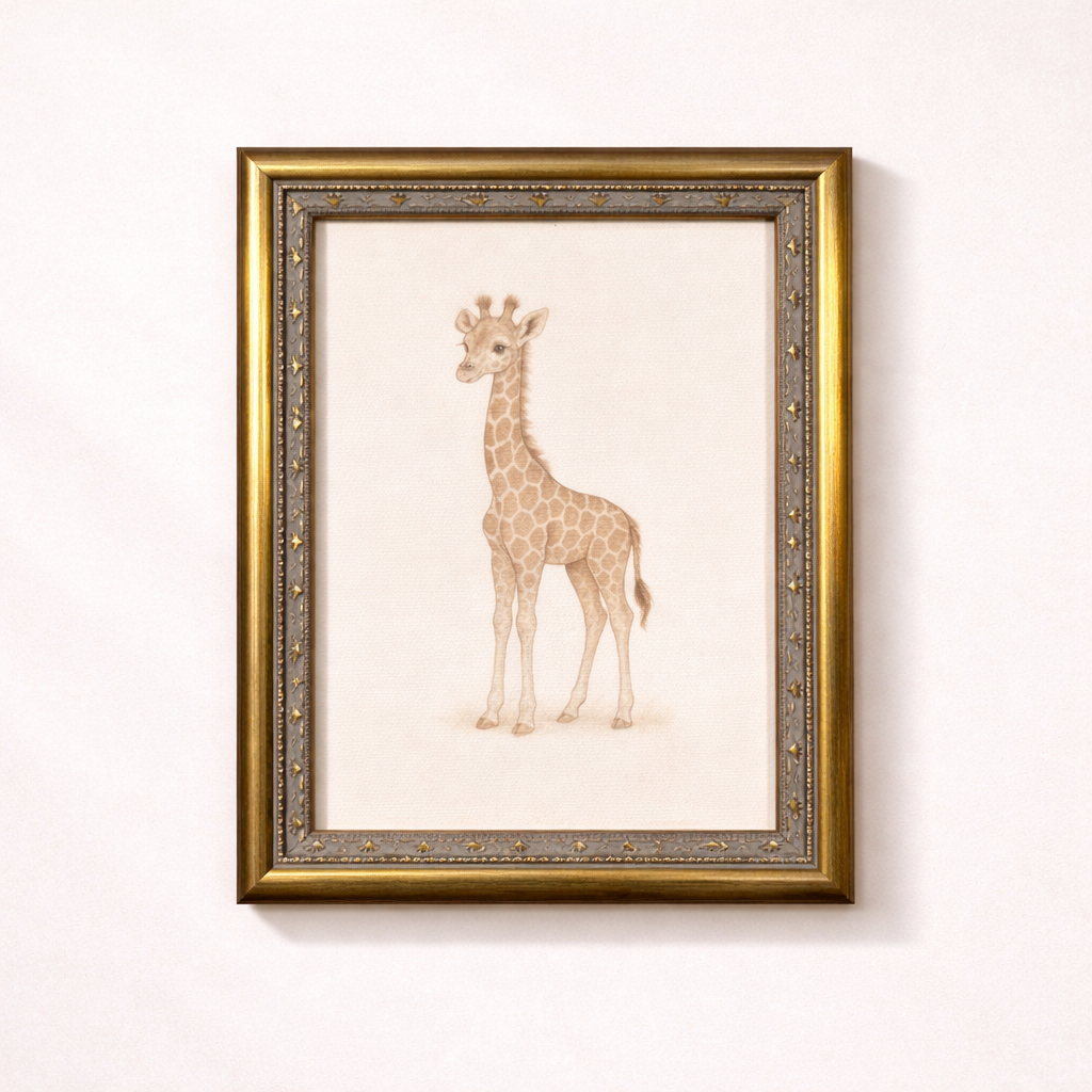 Antique-inspired brass mould framed art by Luxe B Co featuring intricate design and elegant framing, perfect for sophisticated decor.