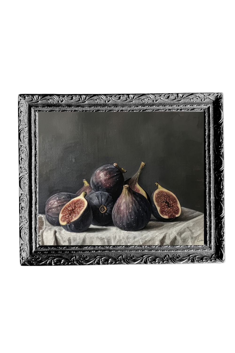 Seasonal Fig | French Black Mould Framed Art - Luxe B Co