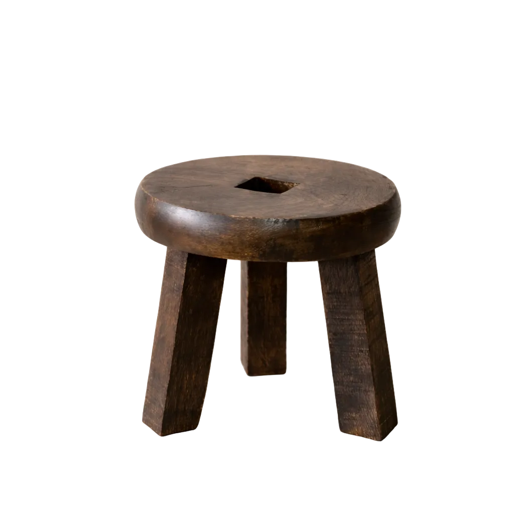 Mango Wood Round Pedestal | By Luxe B Co. 