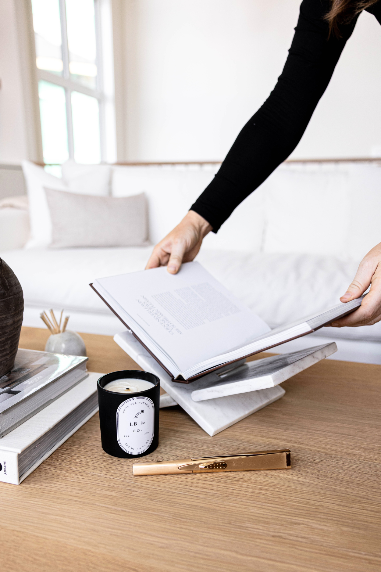 Marble Book Stand | By Luxe B Co. 