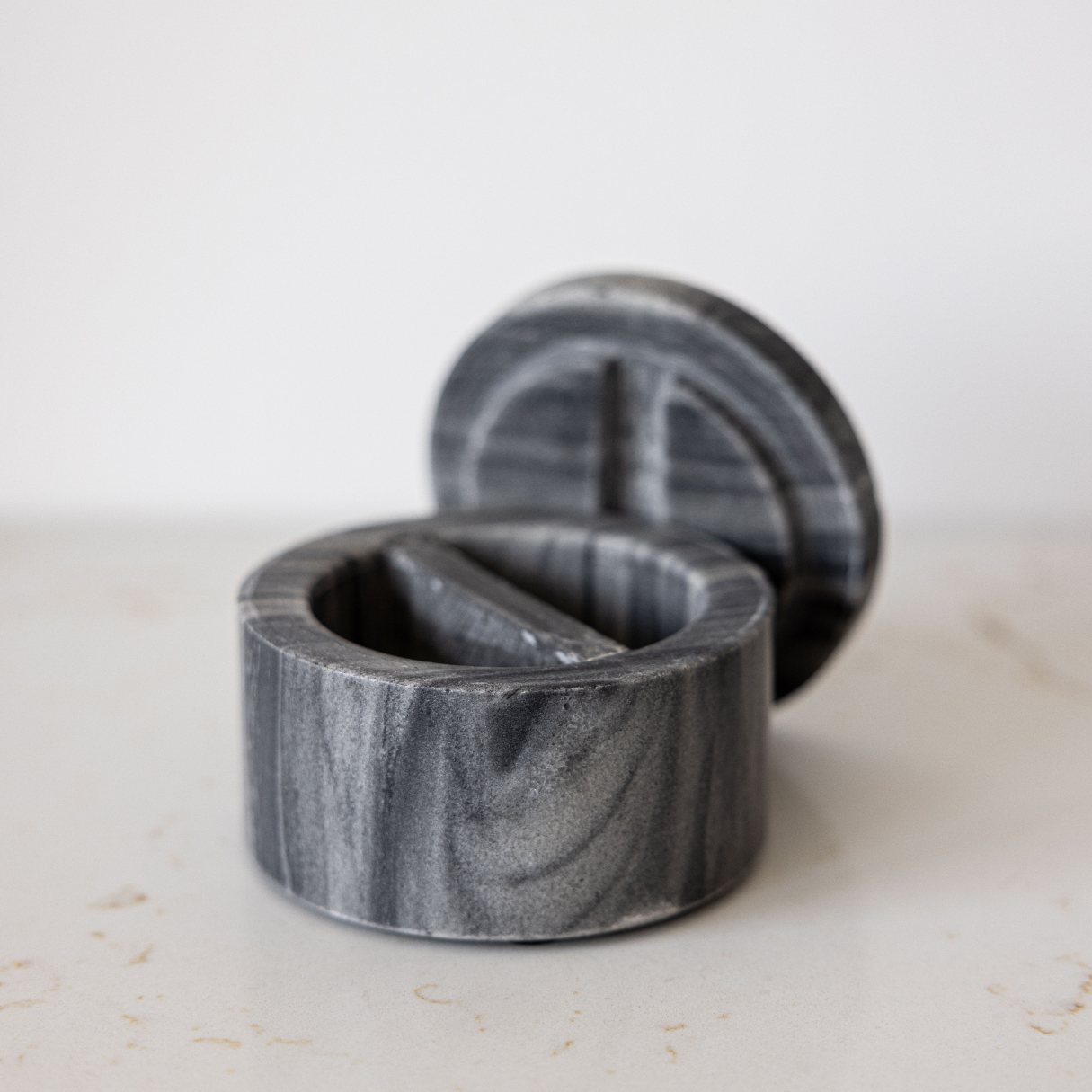 Marble Salt and Pepper Canister | By Luxe B Co.