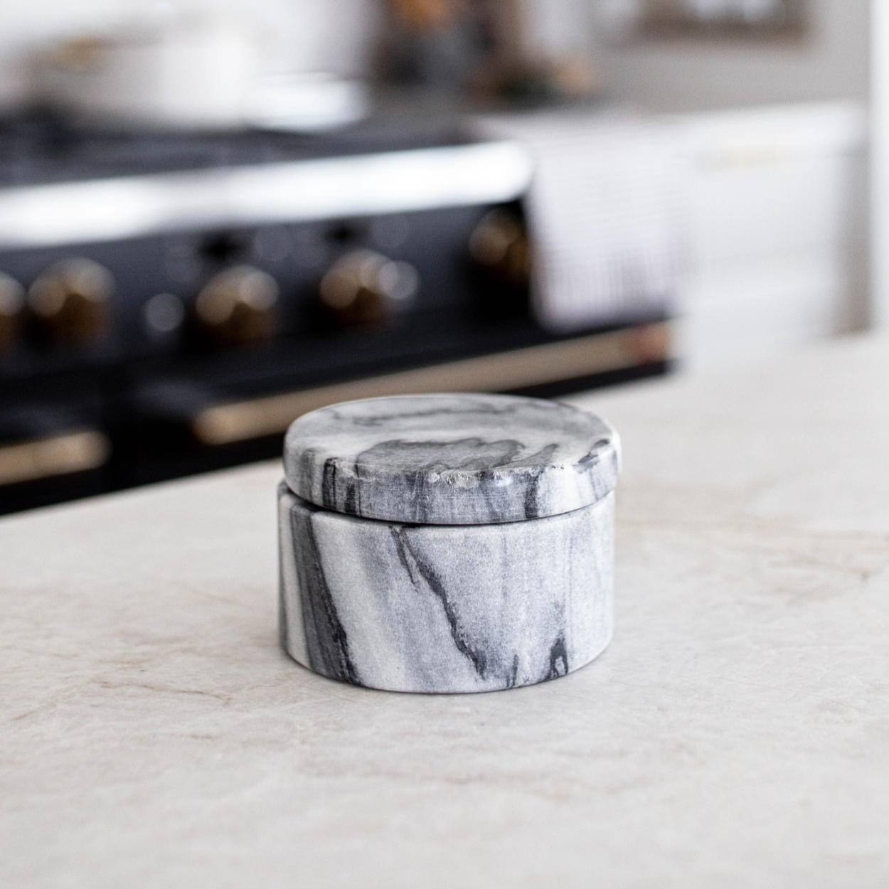 Marble Salt and Pepper Canister | By Luxe B Co. 