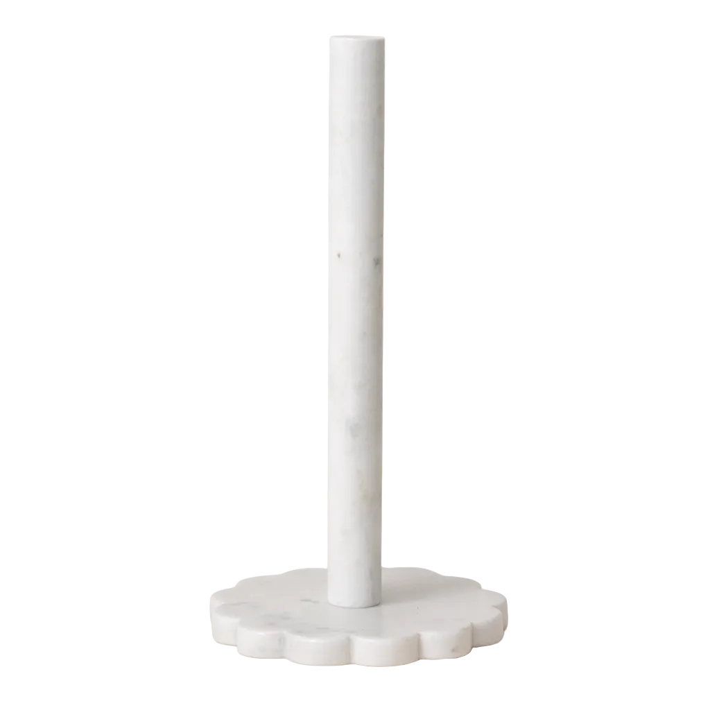 Marble Scalloped Paper Towel Holder | By Luxe B Co.