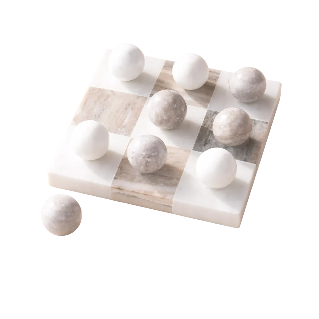 Marble Tic Tac Toe Game | By Luxe B Co. 