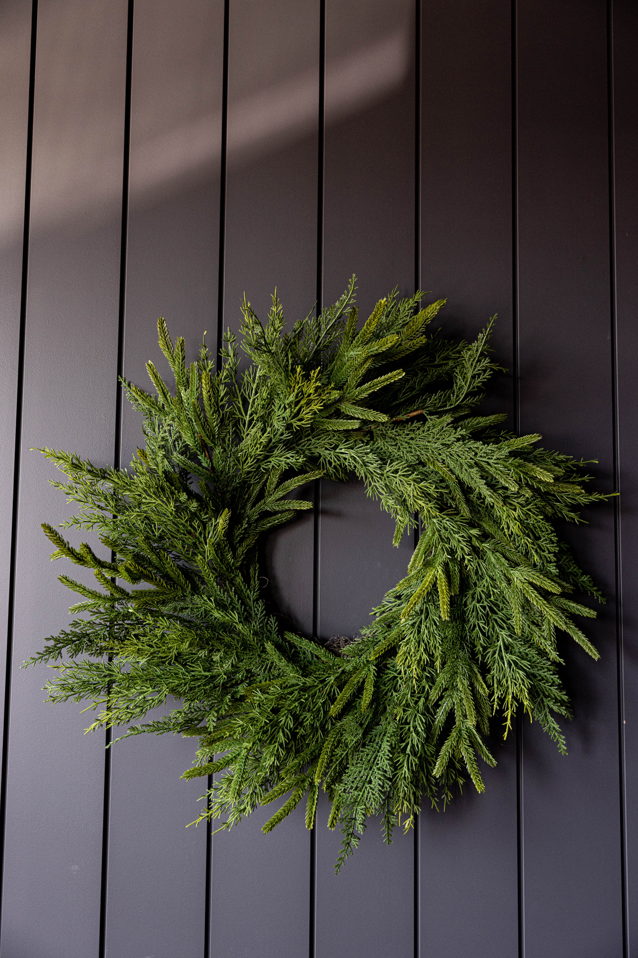 Norfolk & Cypress Pine Mixed Wreath 24"