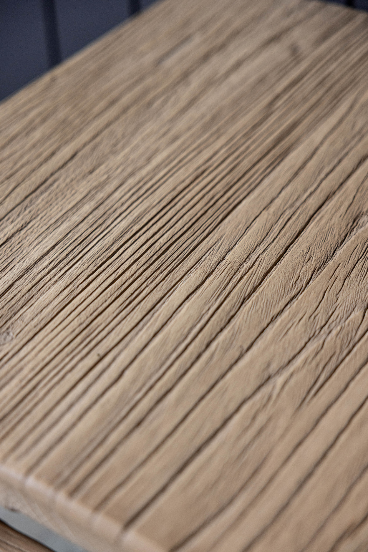 Mojave Reclaimed Elm Wood Side Table | By Luxe B Co. 