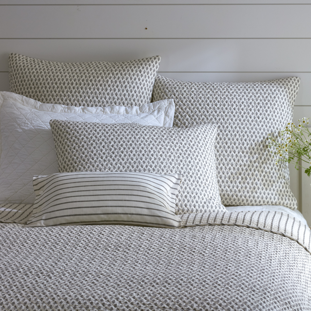 Motif Printed Brown Quilt | By Luxe B Co.