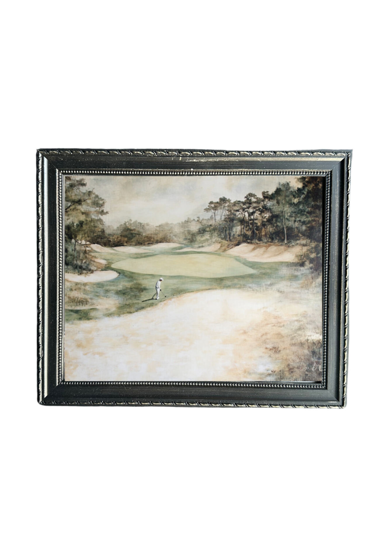 Muted Golf Green | French Country Black Framed Art - Luxe B Co