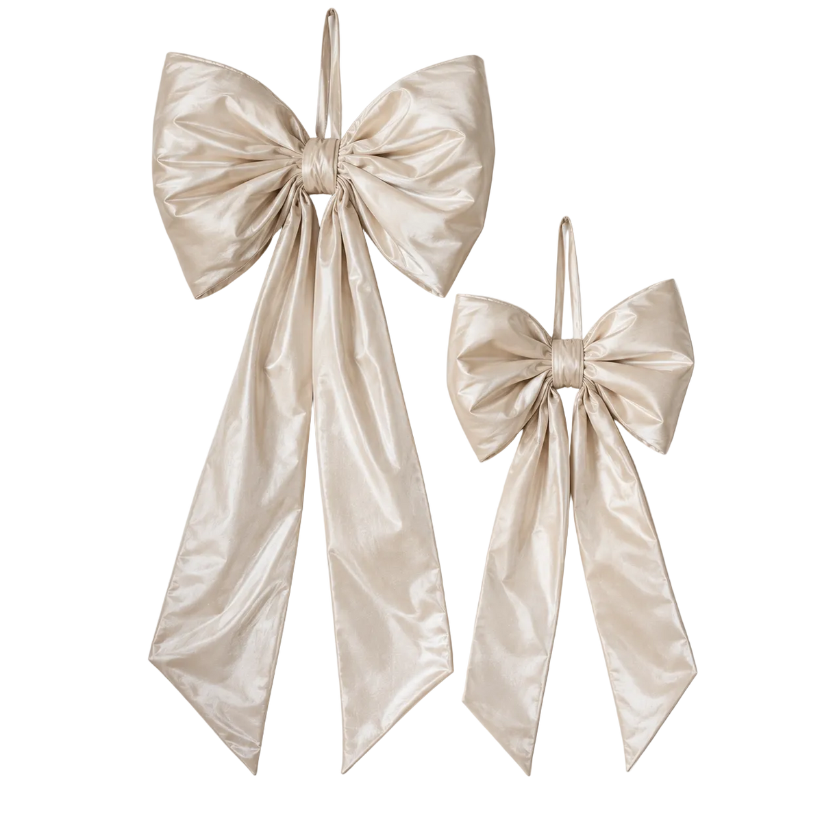 NEW! Oversized Cream Velvet Bow By Luxe B Co. 