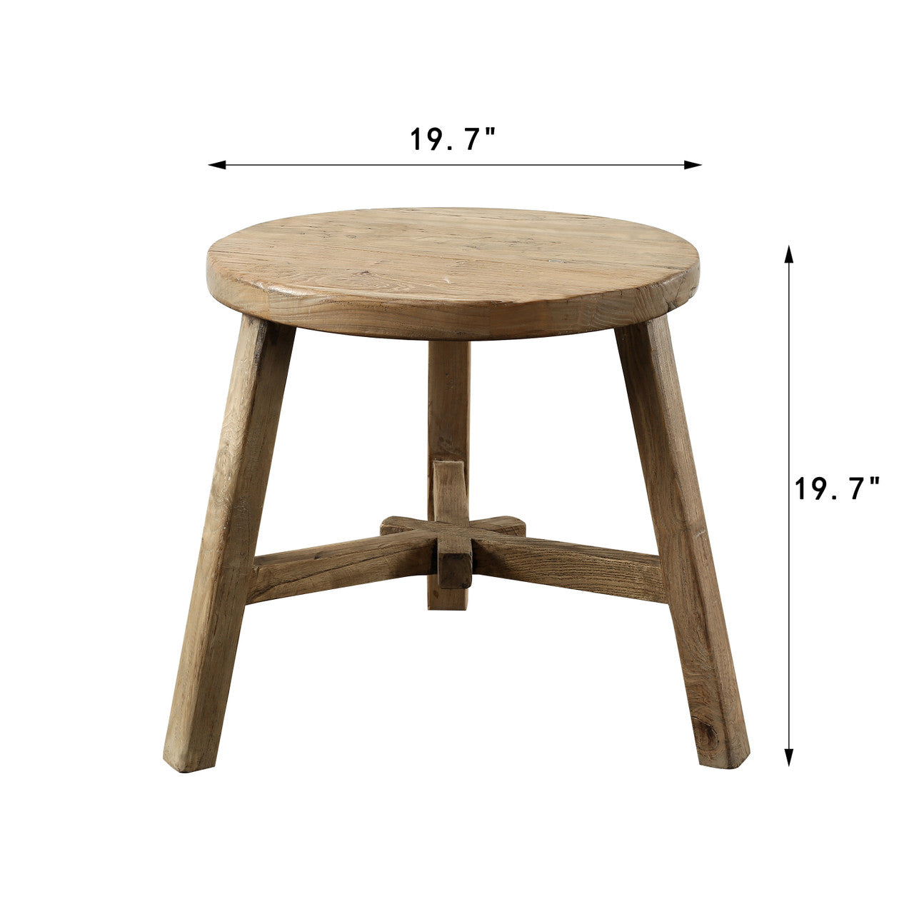 Natural Round Side Table | By Luxe B Co.