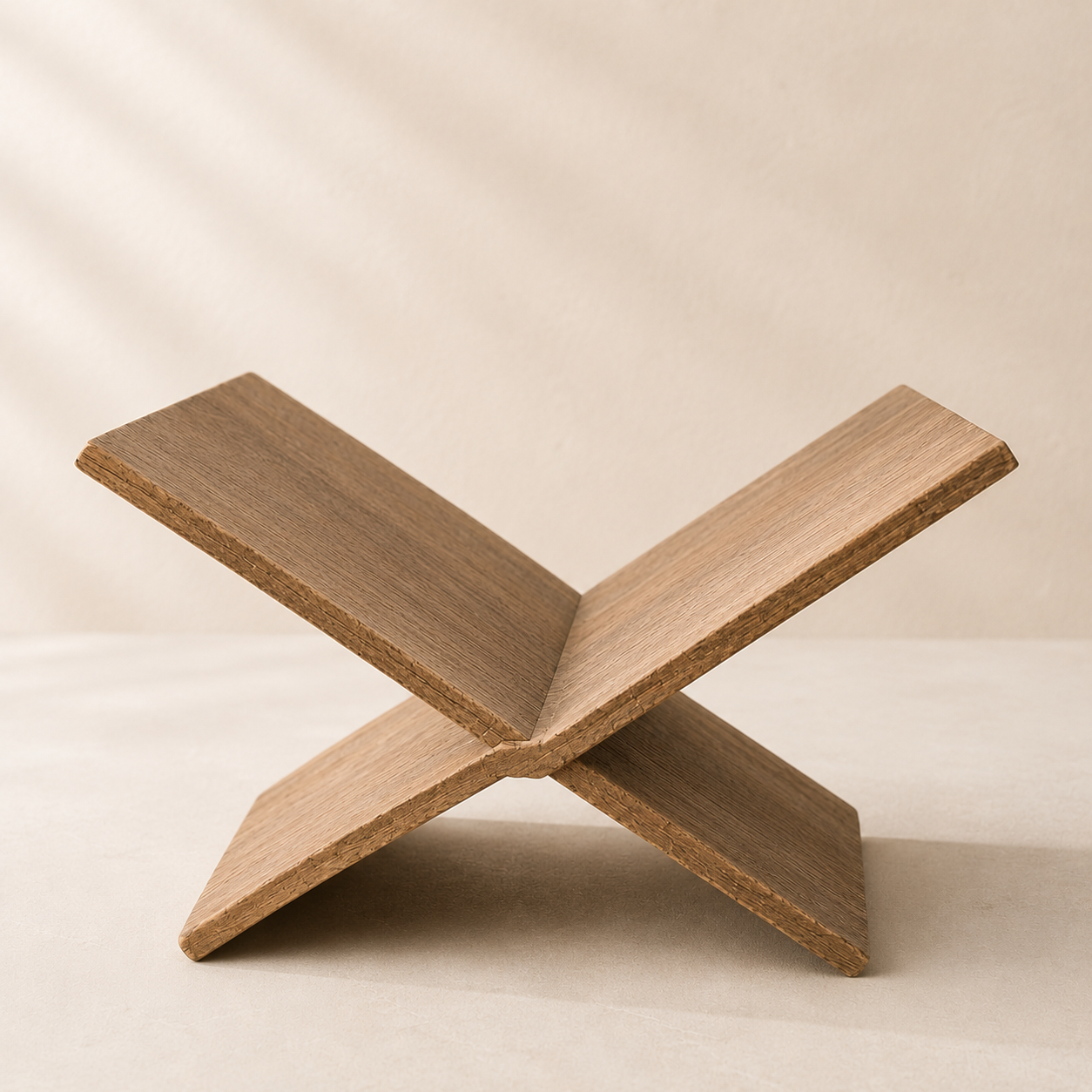 Natural Wooden Book Holder By Luxe B Co.