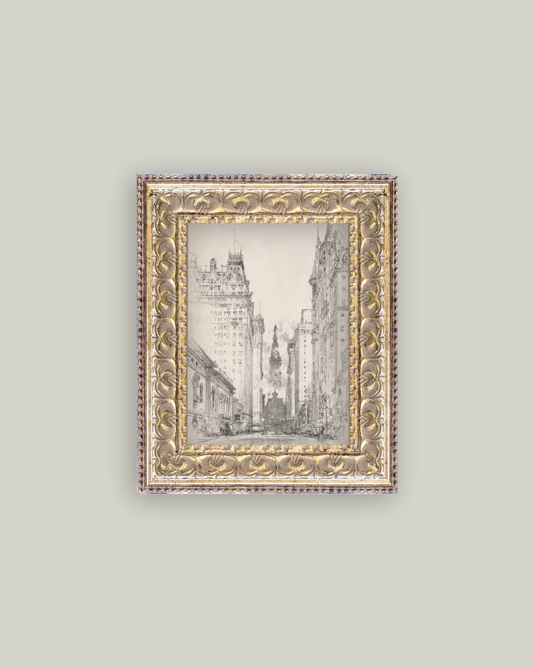  New York Sketch Framed Antique Inspired Art | By Luxe B Co.
