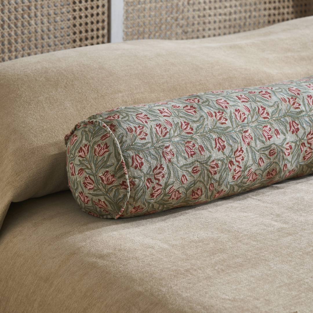Nisha Tube Pillow & Insert By Luxe B Co. 