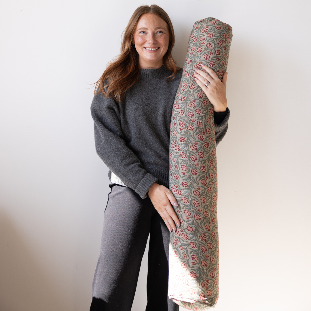 Nisha Tube Pillow & Insert By Luxe B Co. 