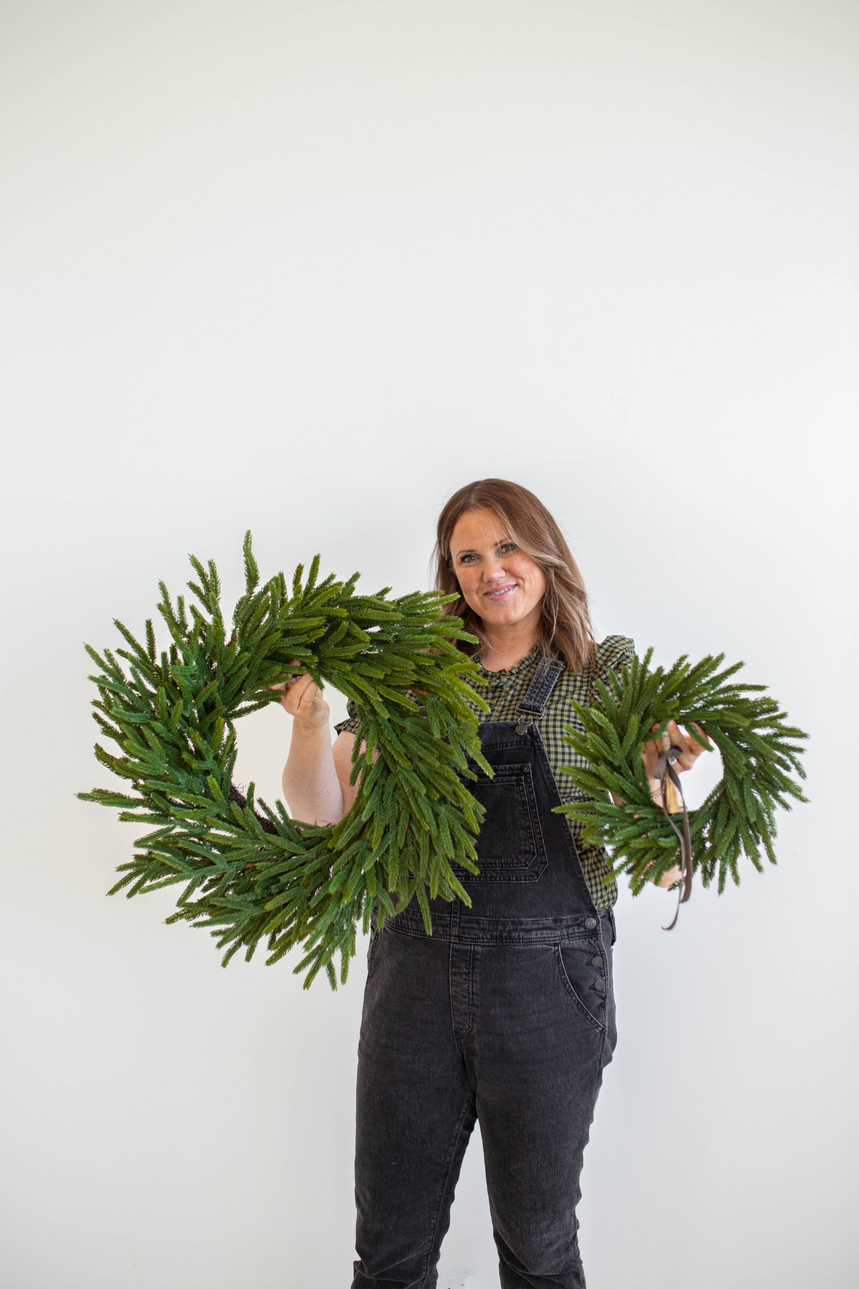 Norfolk Pine Real Touch Wreath 12" | By Luxe B Co. 