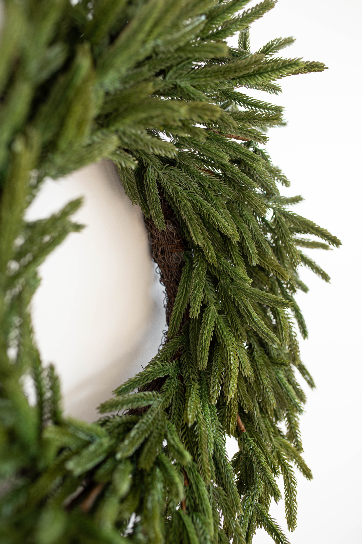 Norfolk Pine Real Touch Wreath 24" | By Luxe B Co.